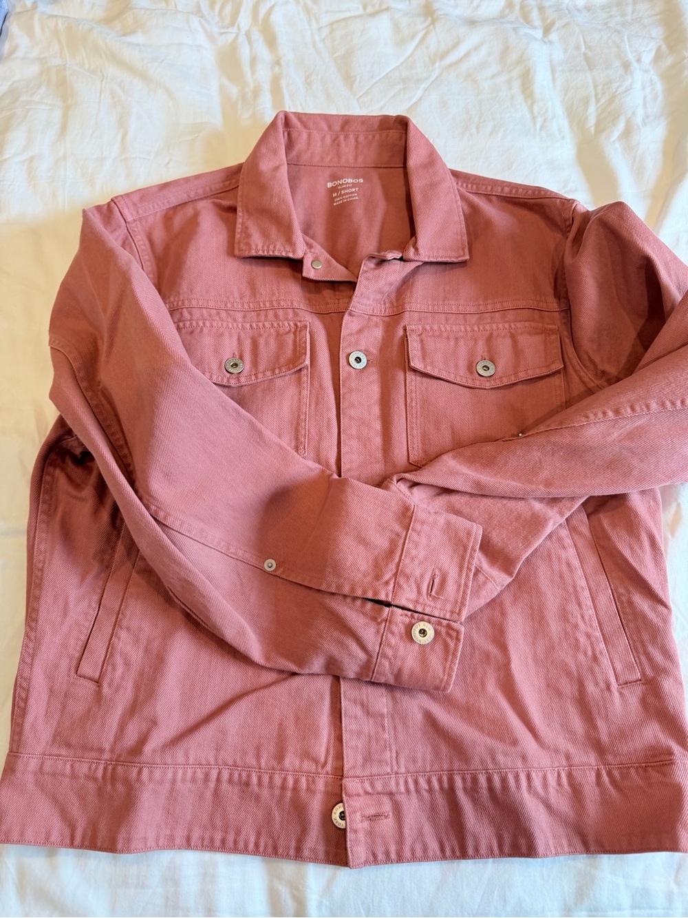 Bonobos Men's Rose Pink Lightweight Shirt Jacket